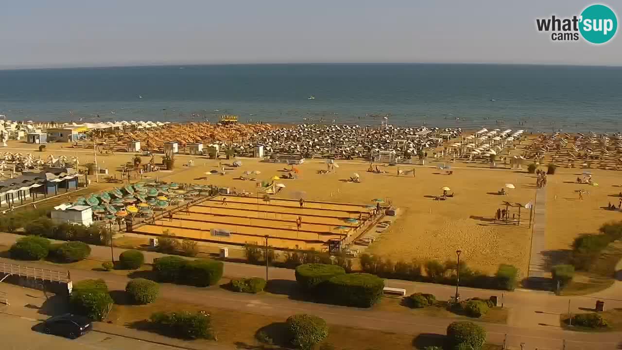 The beach of Bibione webcam – Italy