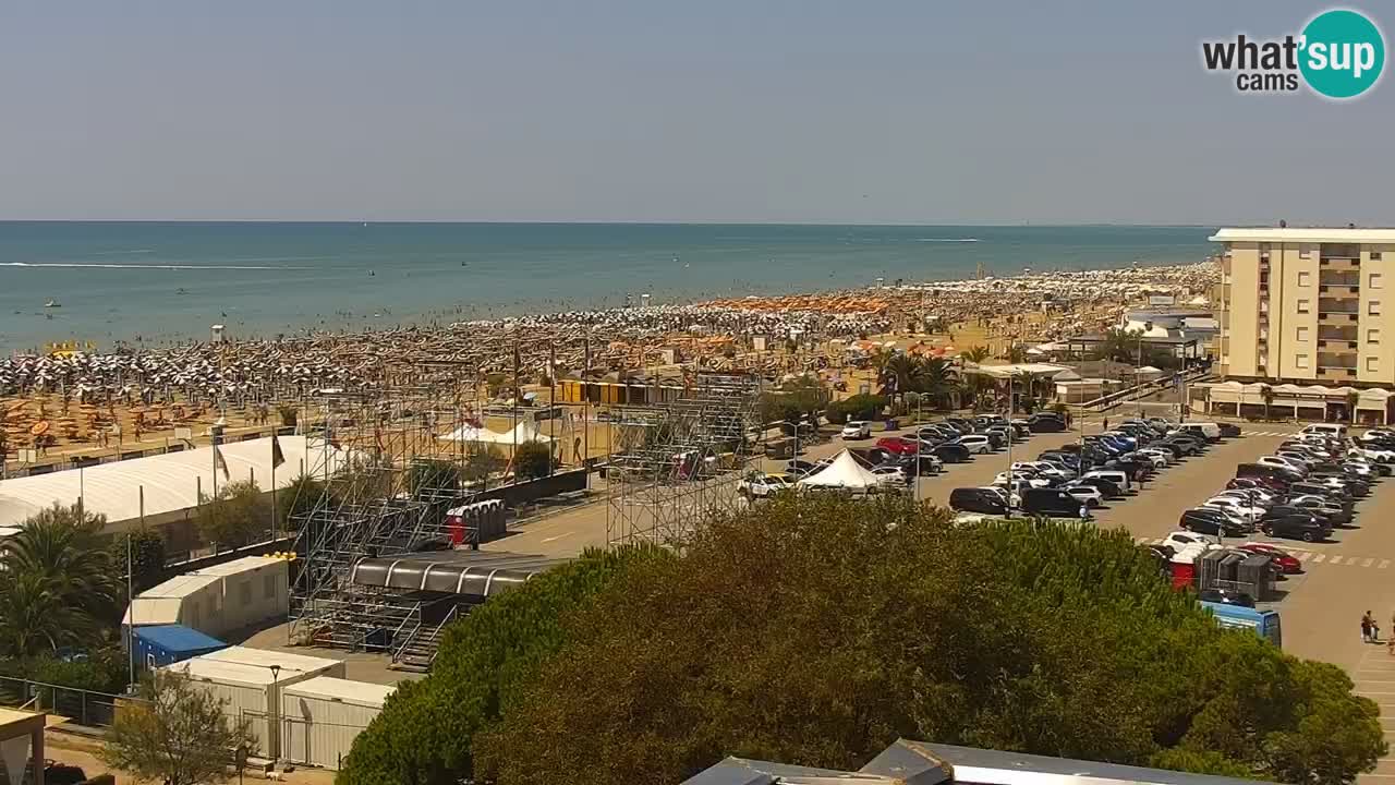 The beach of Bibione webcam – Italy