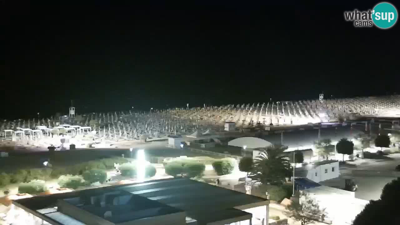 The beach of Bibione webcam – Italy