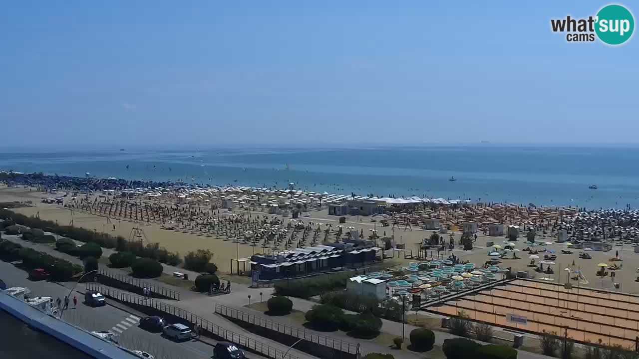 The beach of Bibione webcam – Italy