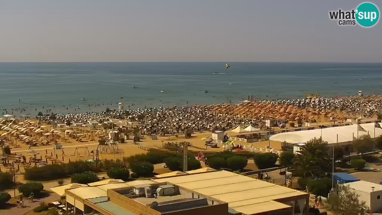 The beach of Bibione webcam – Italy