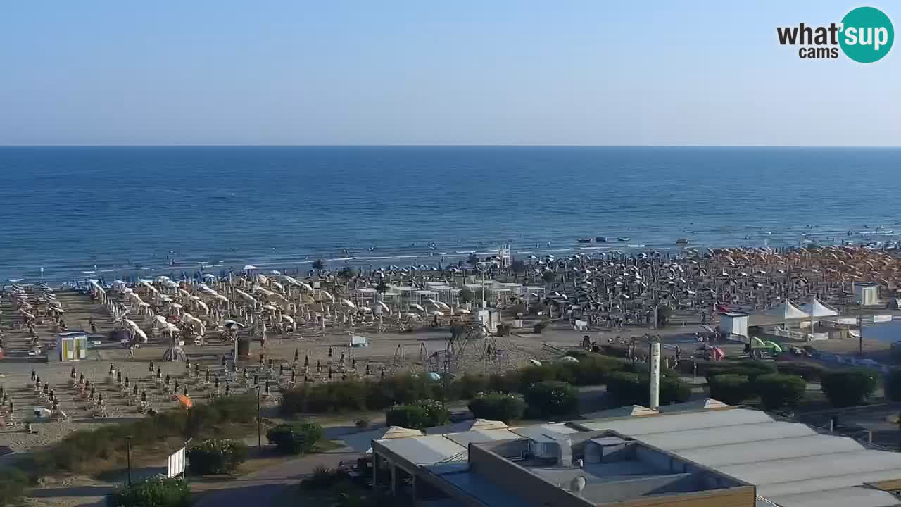 The beach of Bibione webcam – Italy