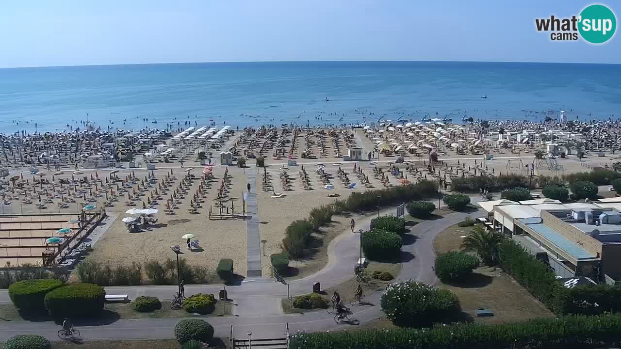 The beach of Bibione webcam – Italy
