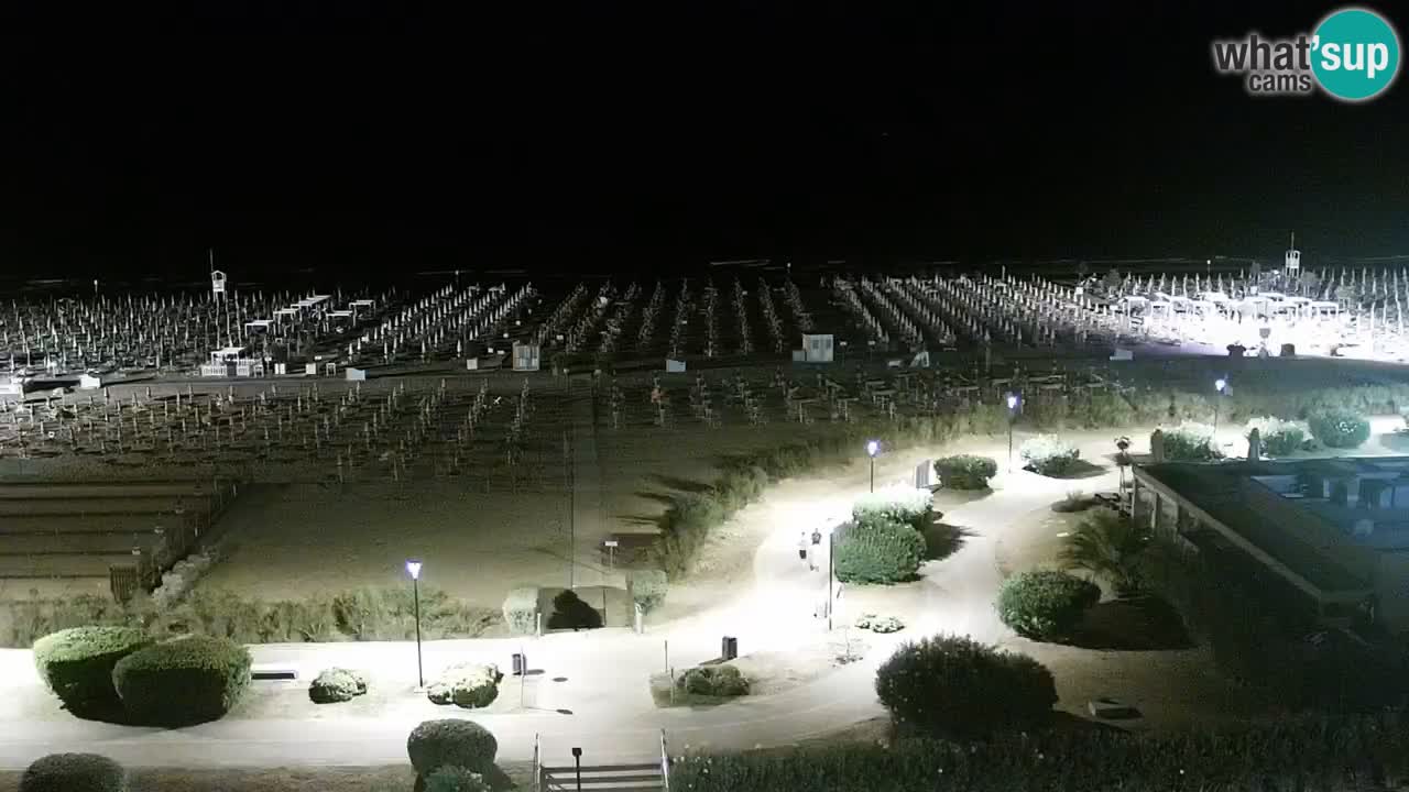 La spiaggia di Bibione webcam live e piazzale Zenit