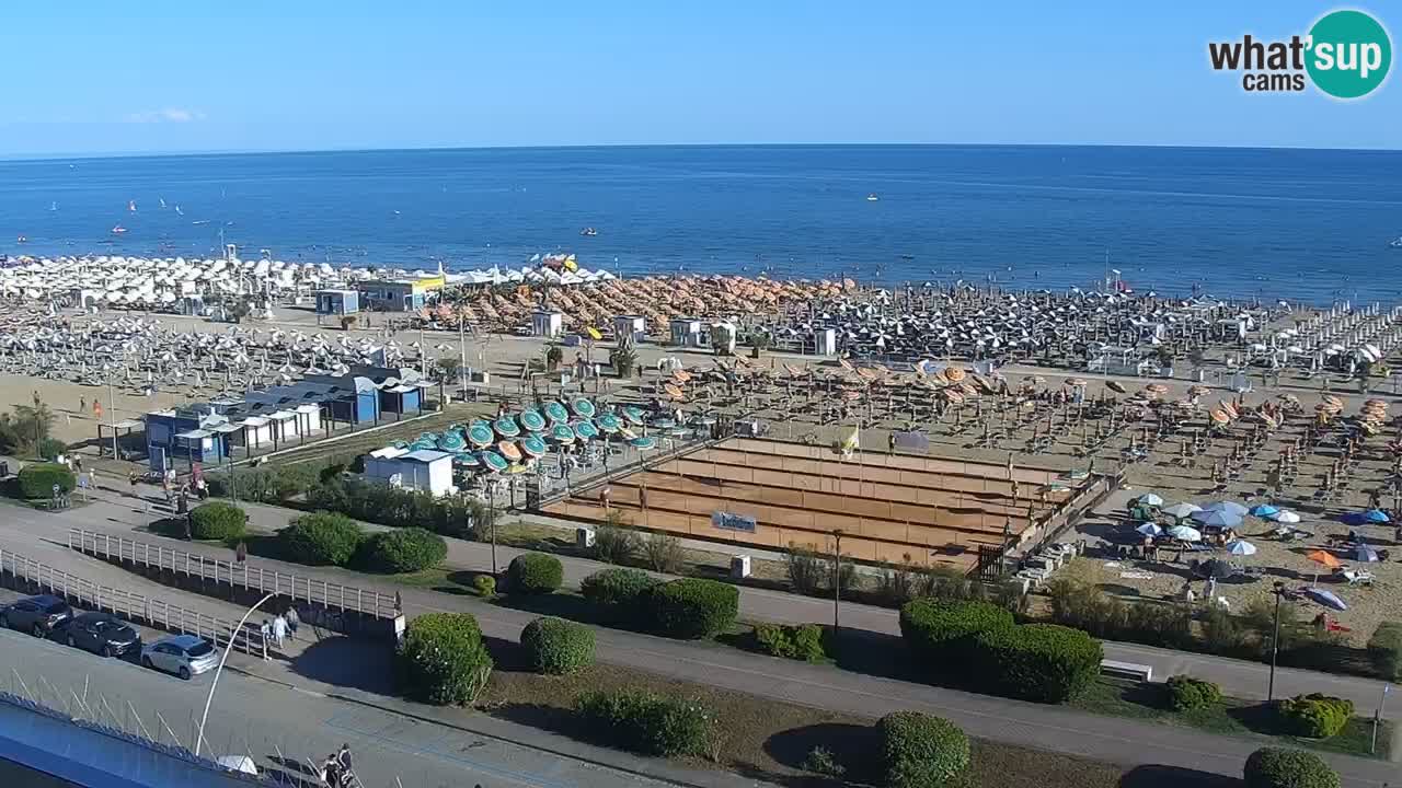 The beach of Bibione webcam – Italy