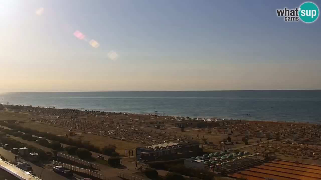 The beach of Bibione webcam – Italy