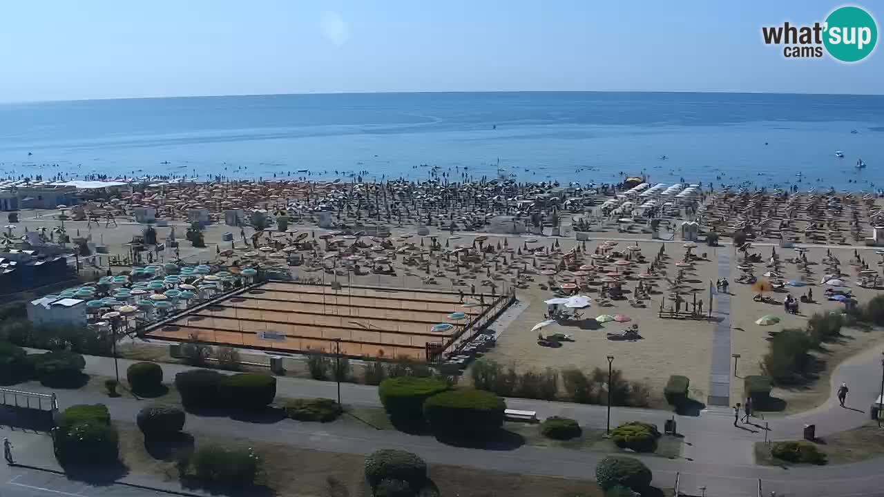 La camera en vivo de la playa de Bibione – Italia
