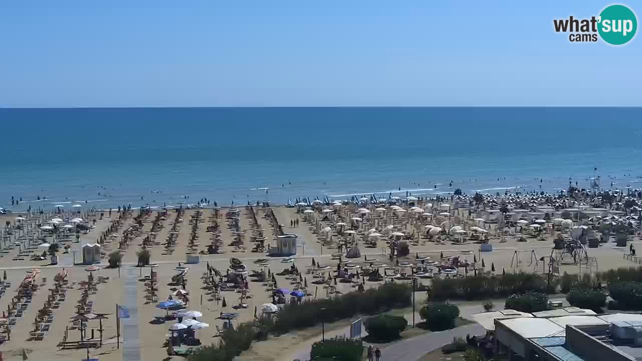 The beach of Bibione webcam – Italy