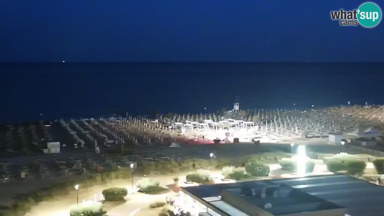 The beach of Bibione webcam – Italy