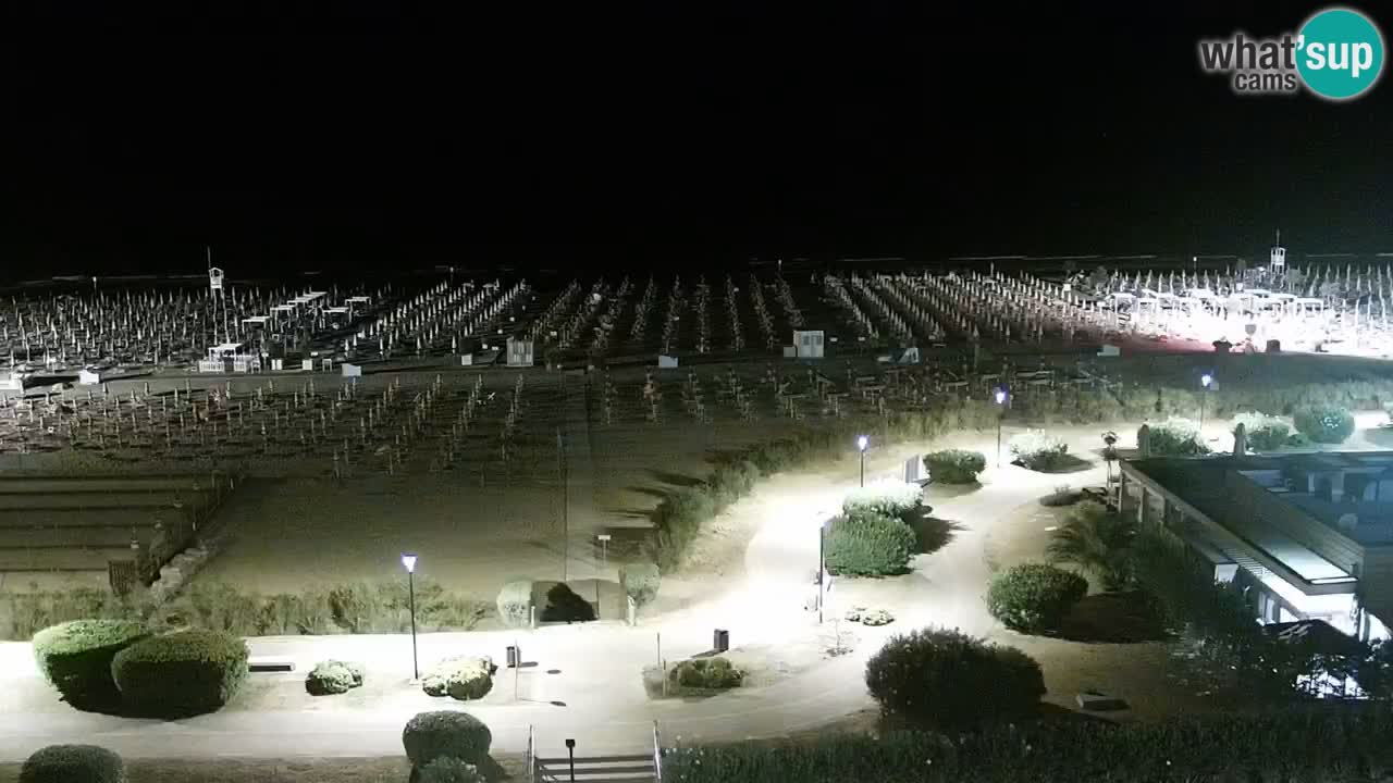 La spiaggia di Bibione webcam live e piazzale Zenit