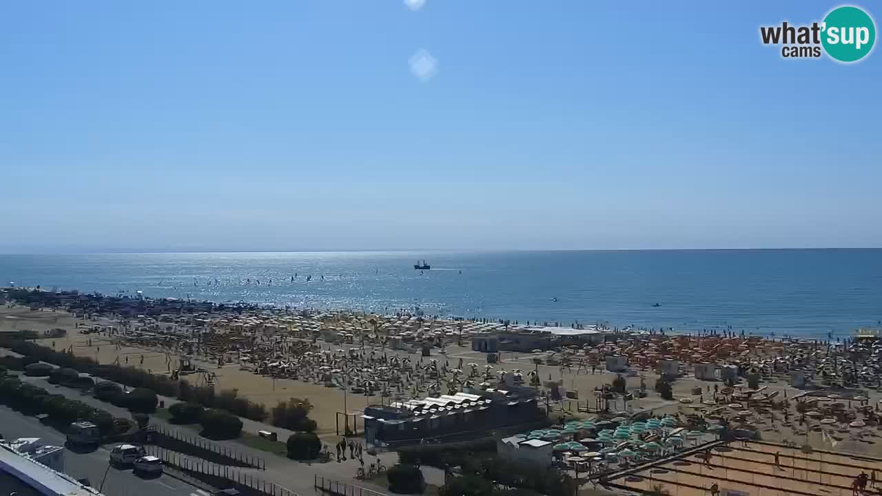 The beach of Bibione webcam – Italy