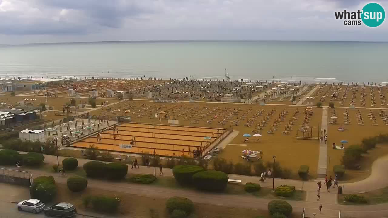 The beach of Bibione webcam – Italy