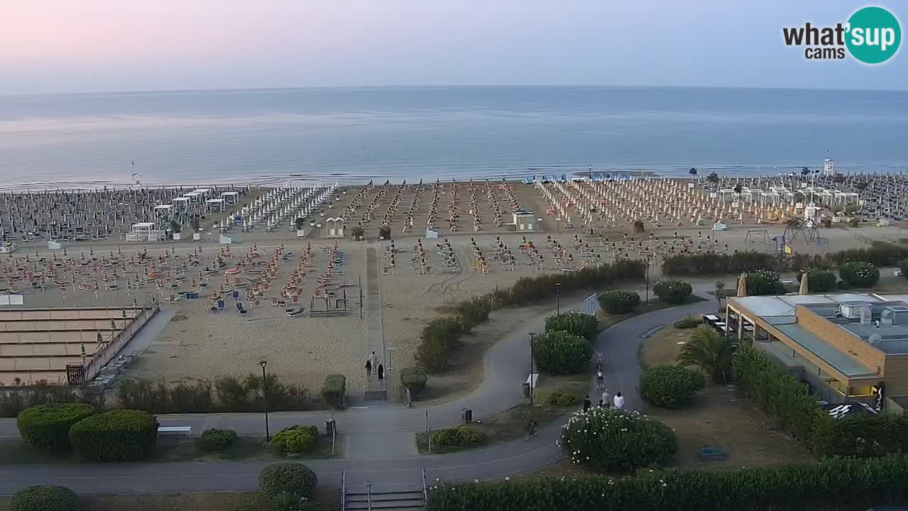 The beach of Bibione webcam – Italy