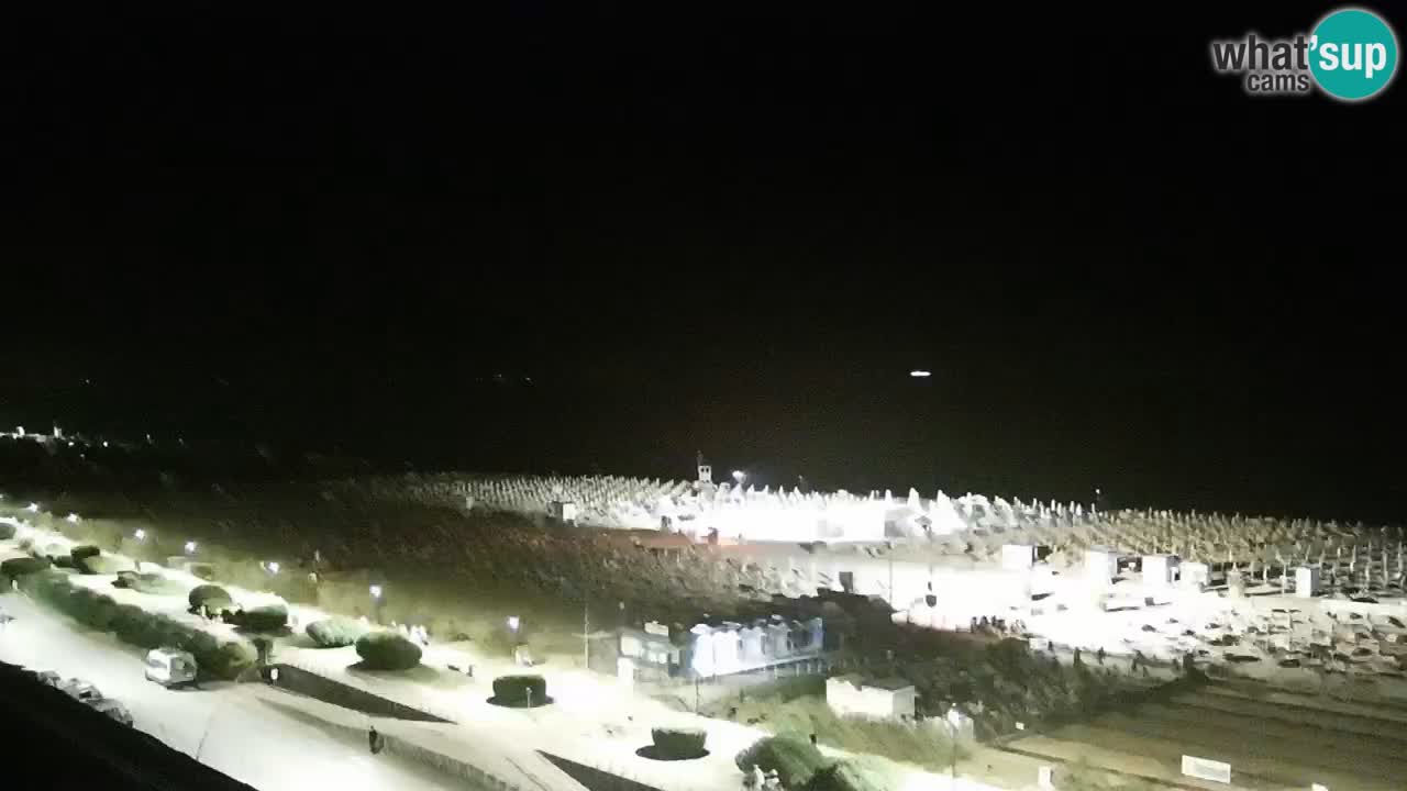 The beach of Bibione webcam – Italy