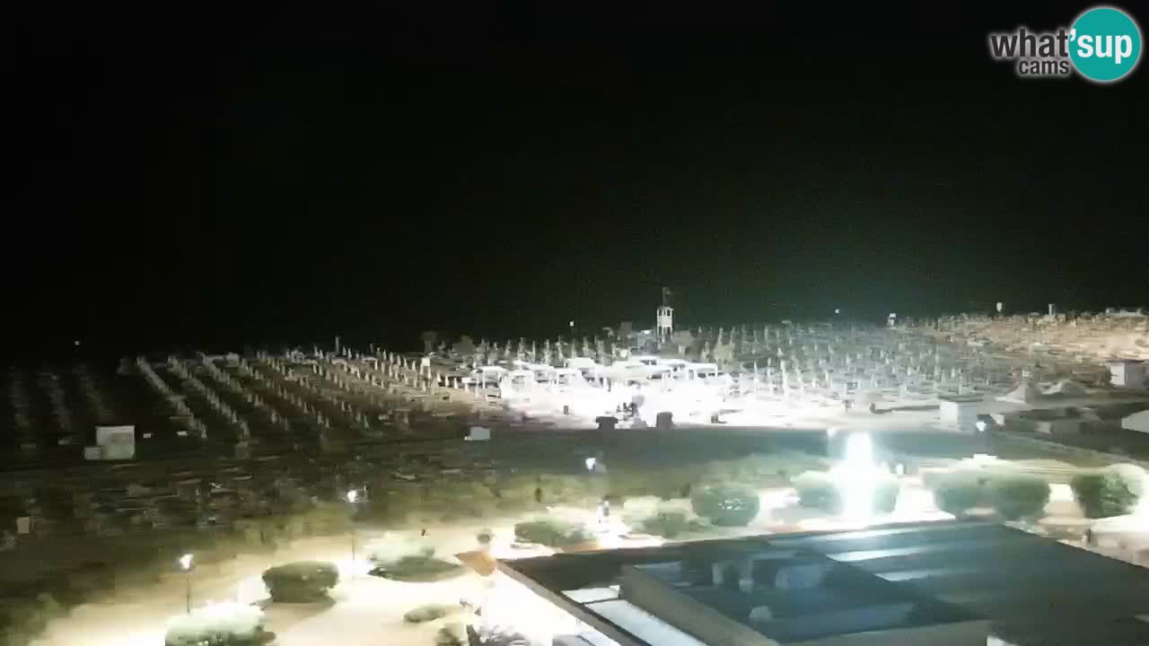 The beach of Bibione webcam – Italy