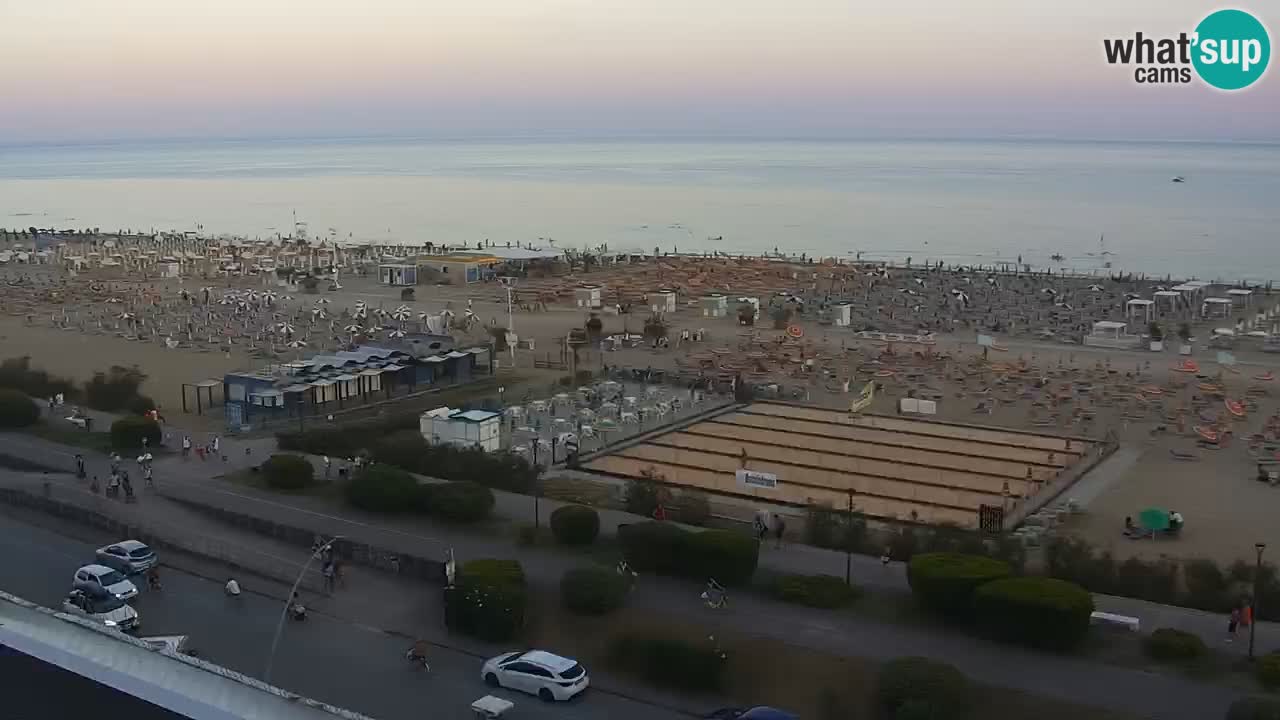 The beach of Bibione webcam – Italy