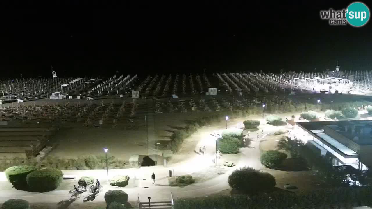 The beach of Bibione webcam – Italy