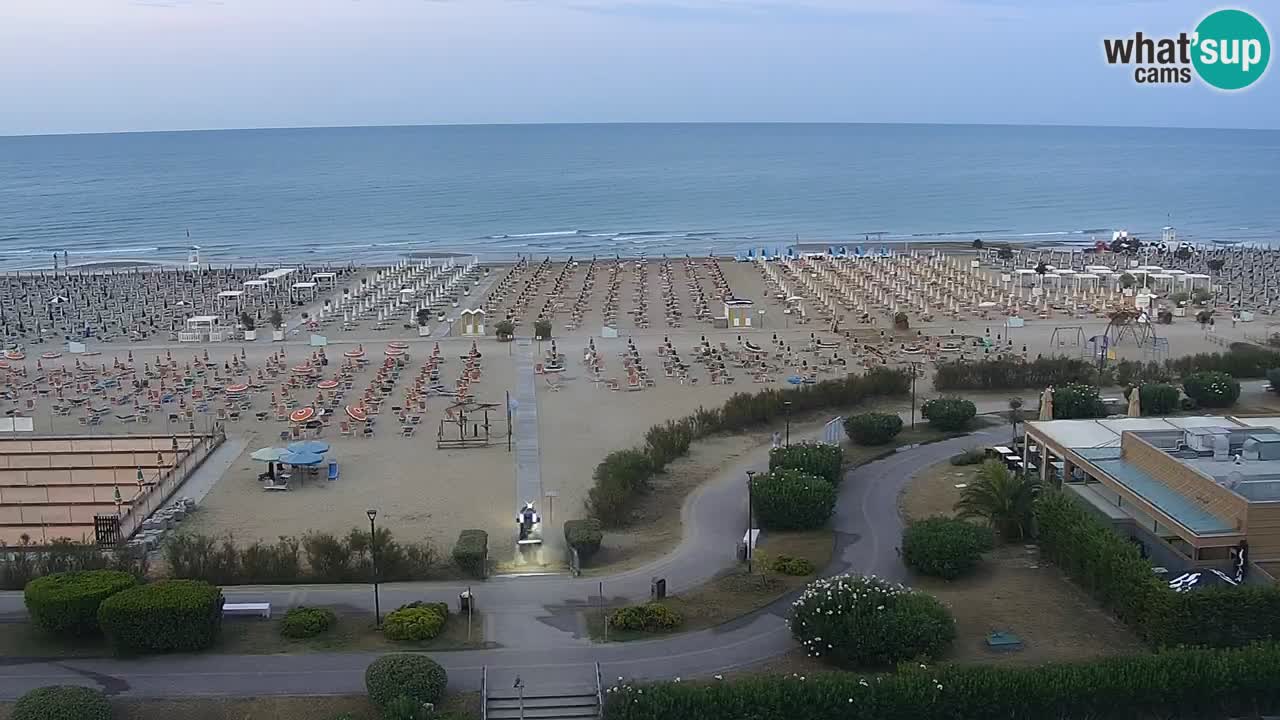 The beach of Bibione webcam – Italy