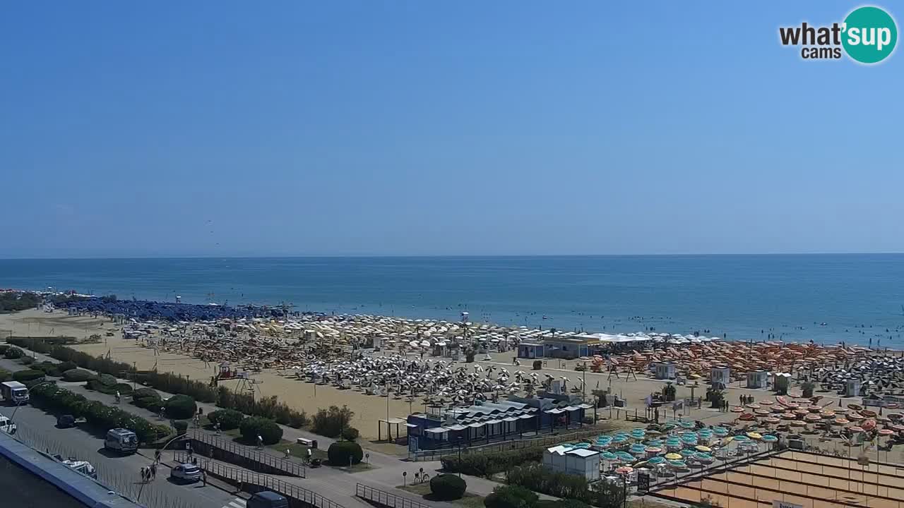 The beach of Bibione webcam – Italy