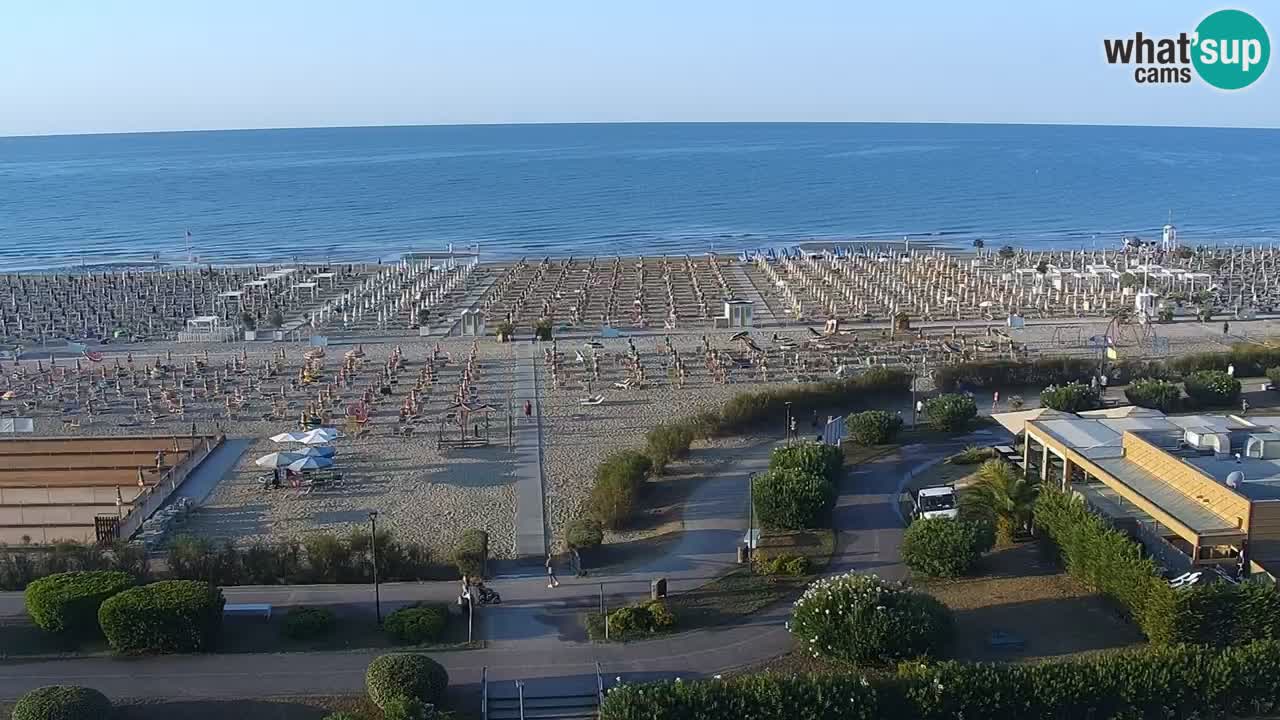 The beach of Bibione webcam – Italy