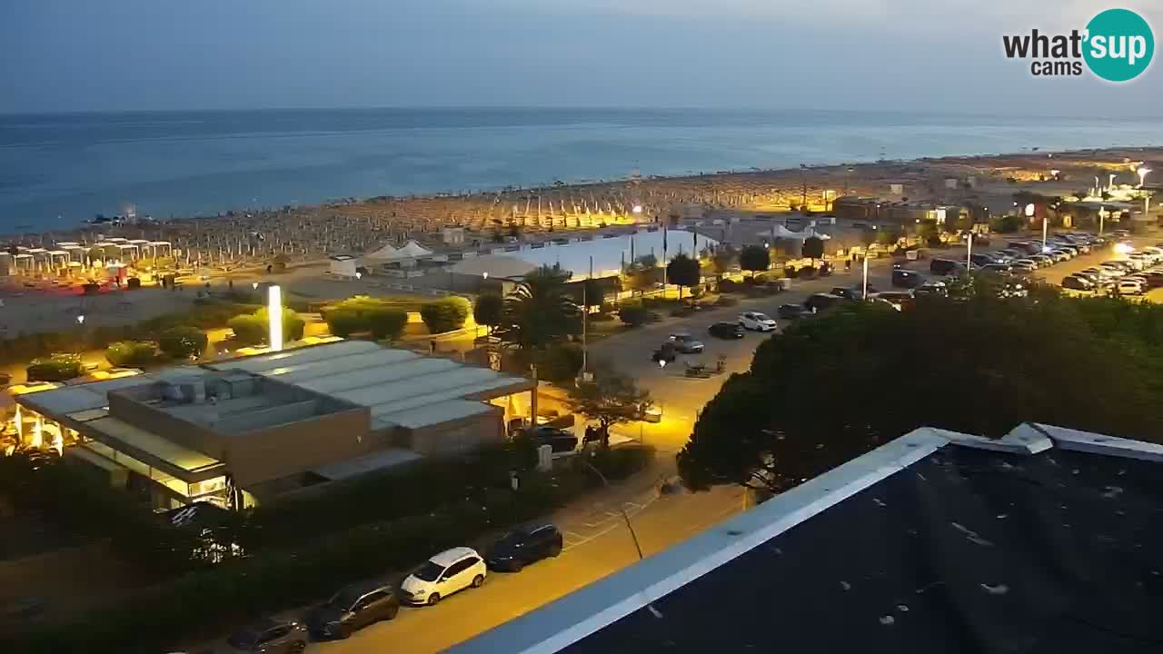 The beach of Bibione webcam – Italy