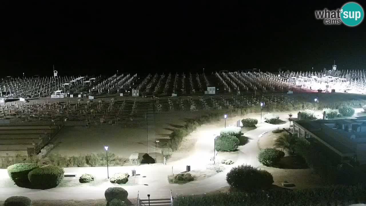 The beach of Bibione webcam – Italy