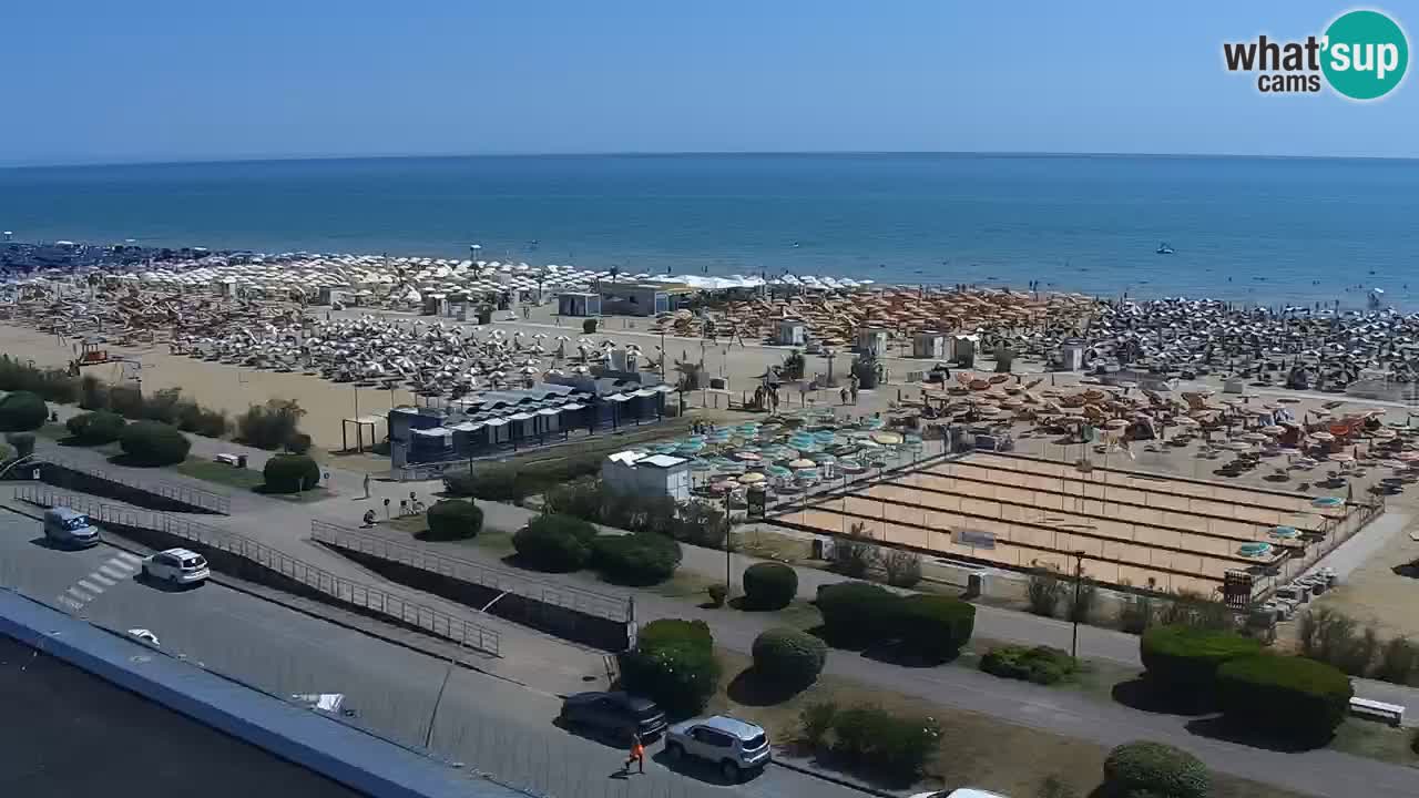 The beach of Bibione webcam – Italy