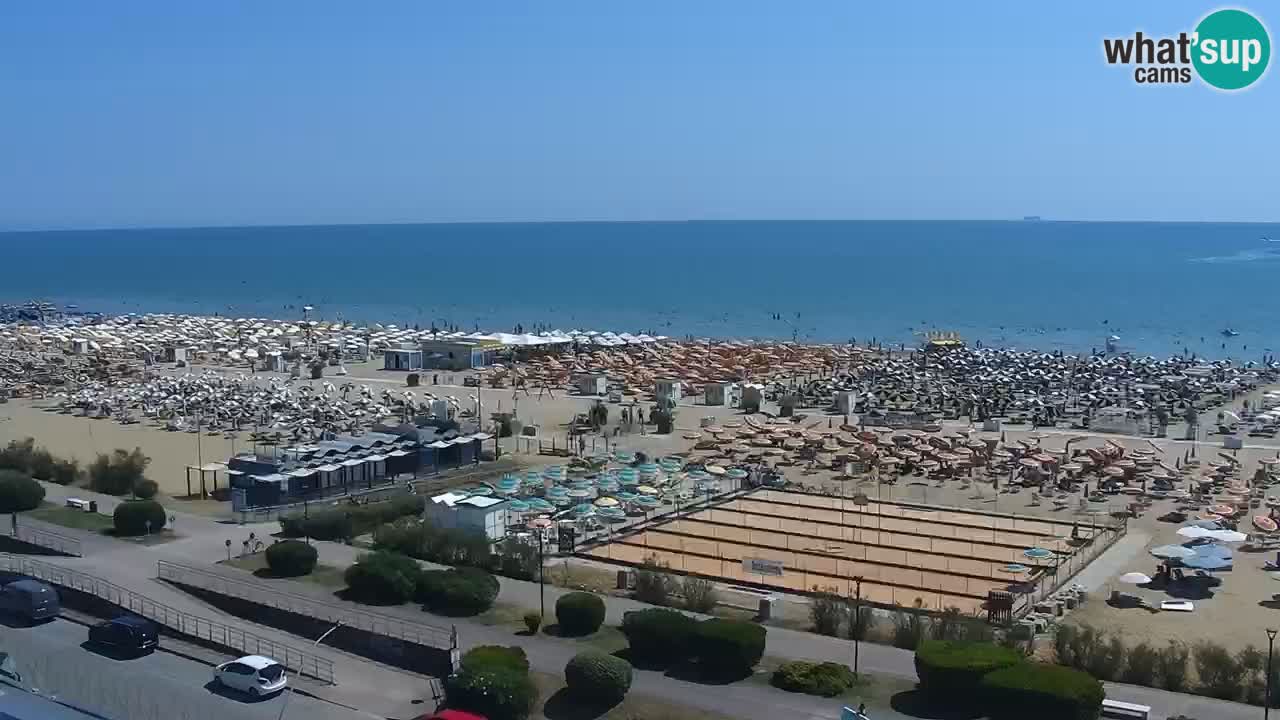 The beach of Bibione webcam – Italy
