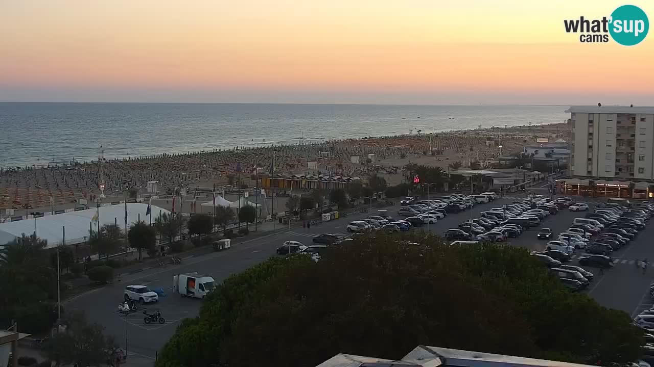 The beach of Bibione webcam – Italy