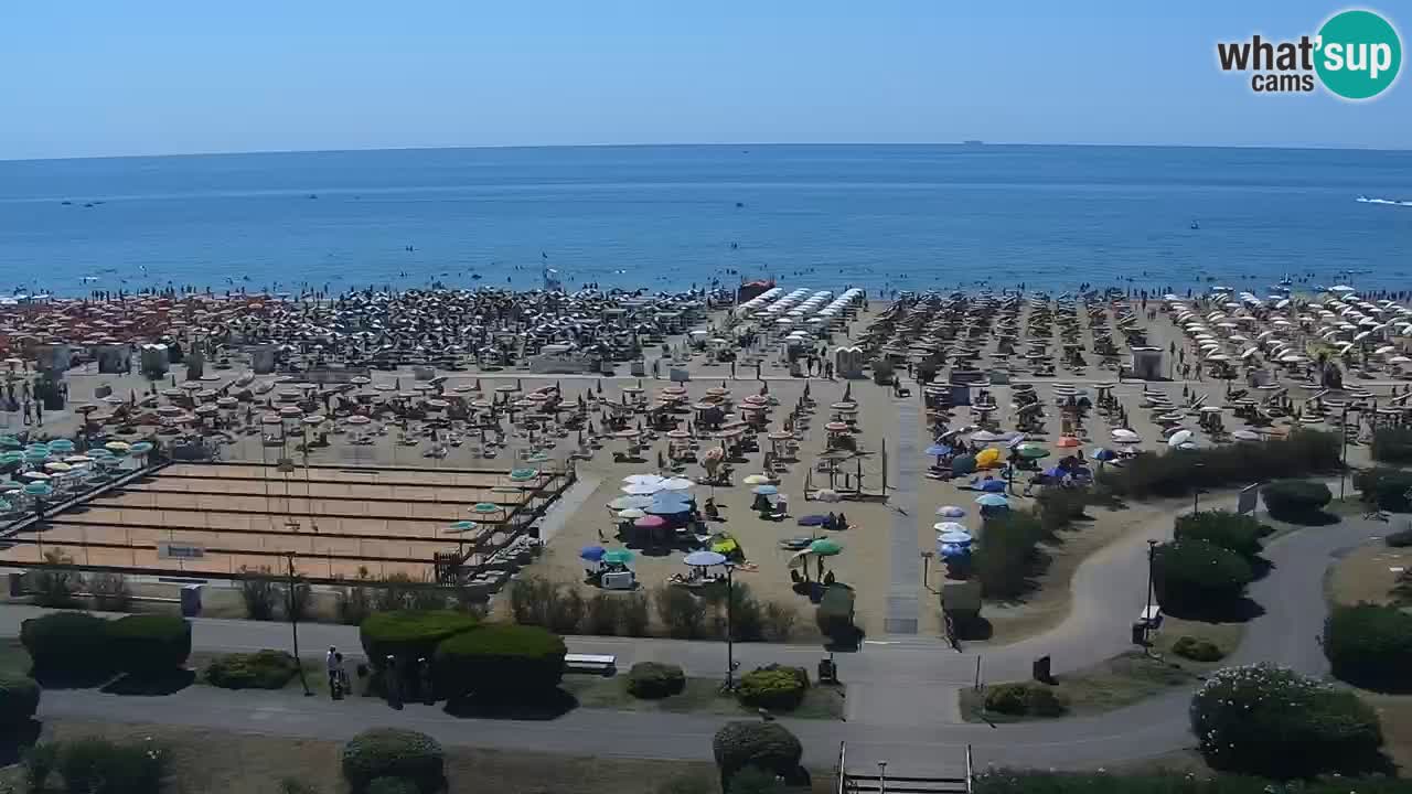 The beach of Bibione webcam – Italy