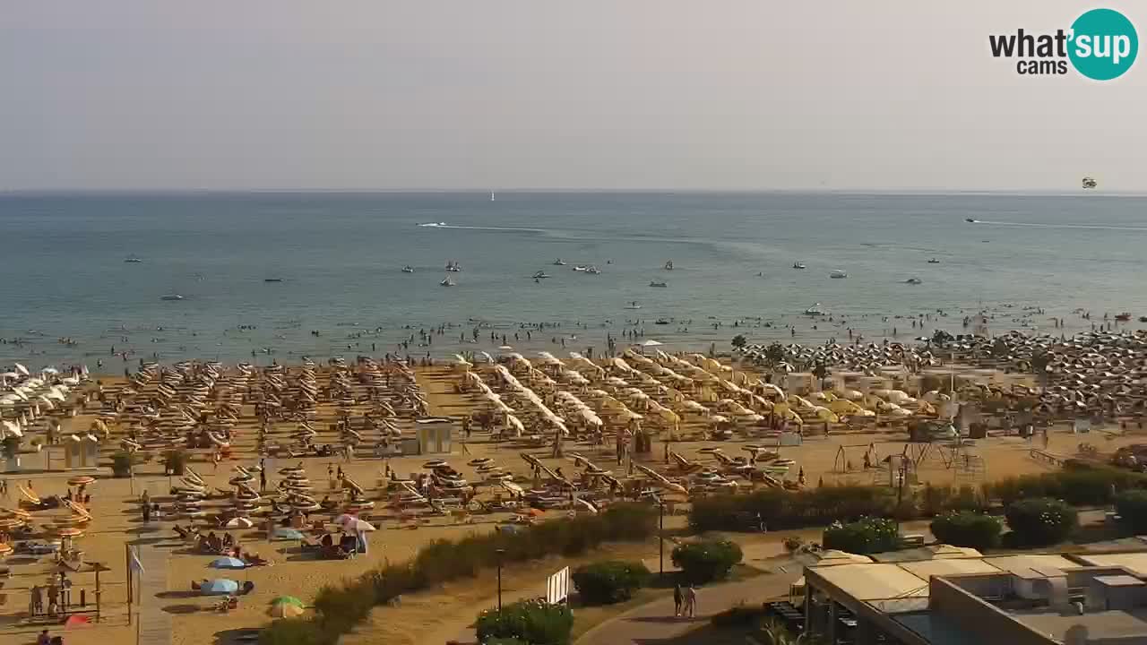 The beach of Bibione webcam – Italy