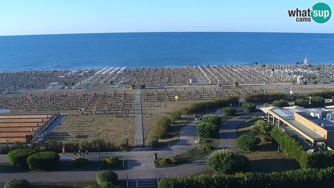 The beach of Bibione webcam – Italy