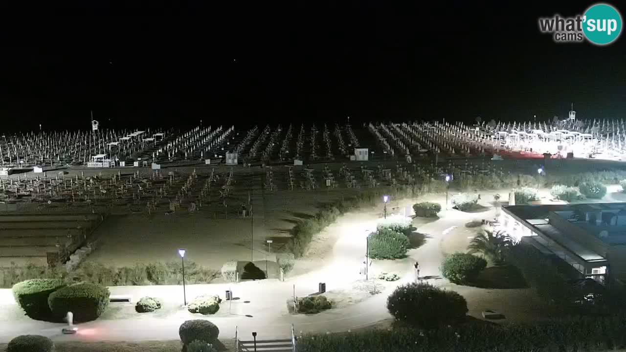 La spiaggia di Bibione webcam live e piazzale Zenit