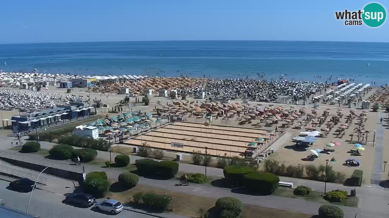The beach of Bibione webcam – Italy