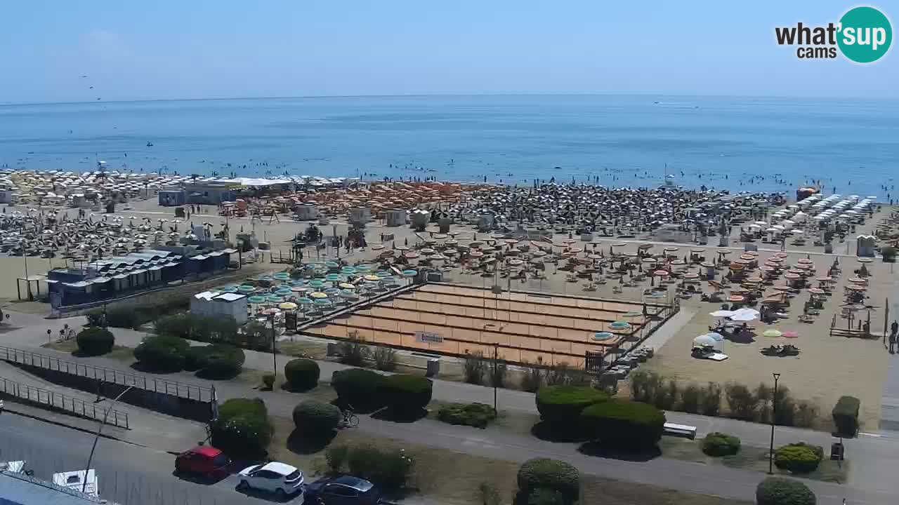 The beach of Bibione webcam – Italy