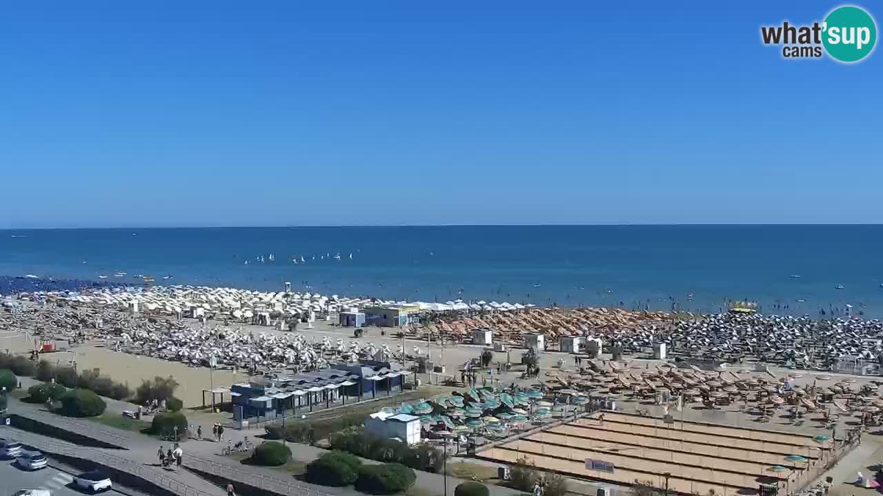 The beach of Bibione webcam – Italy