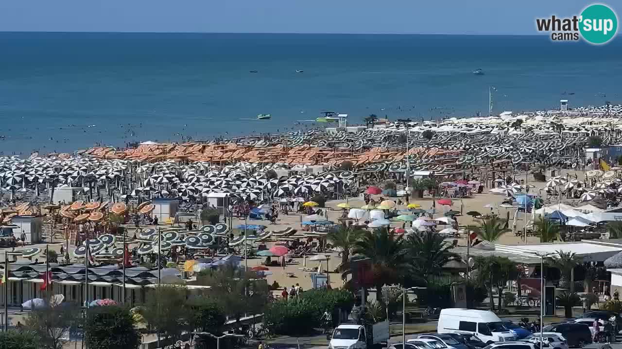 The beach of Bibione webcam – Italy