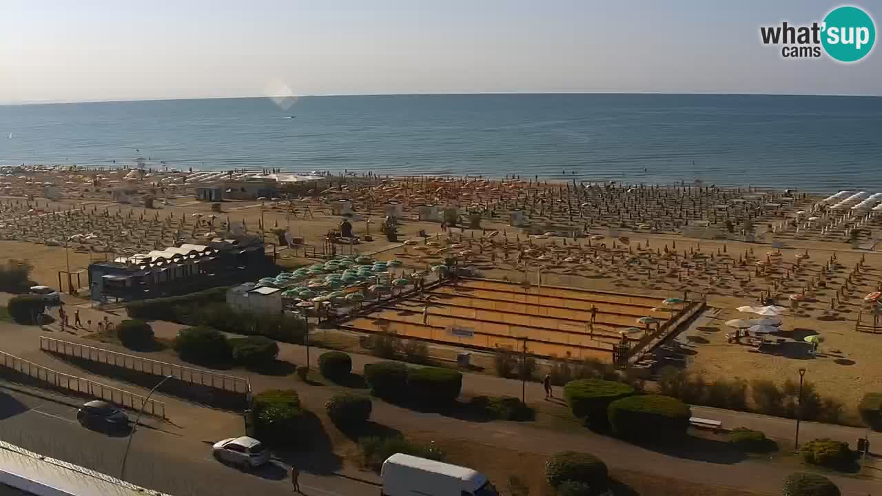 The beach of Bibione webcam – Italy