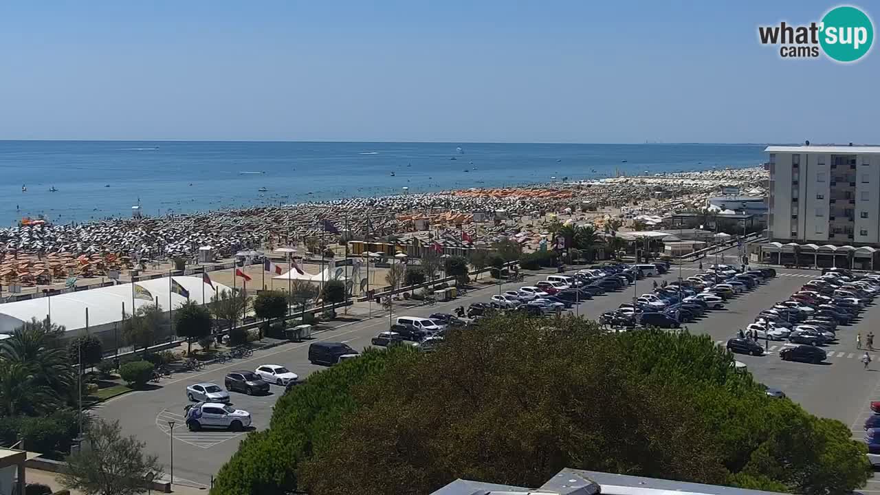 The beach of Bibione webcam – Italy