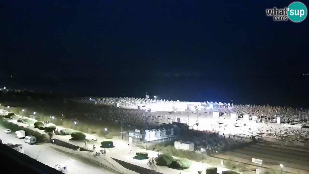The beach of Bibione webcam – Italy