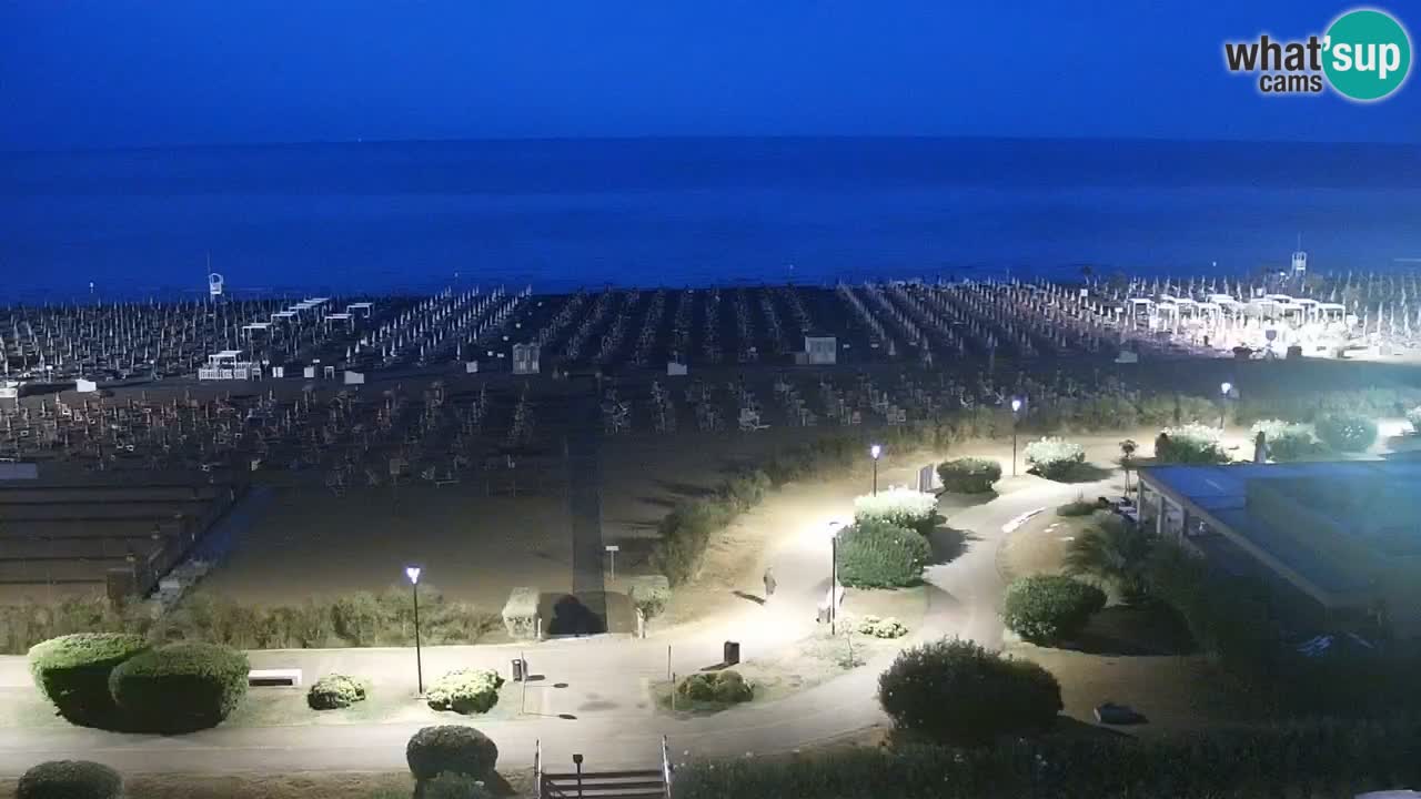 The beach of Bibione webcam – Italy