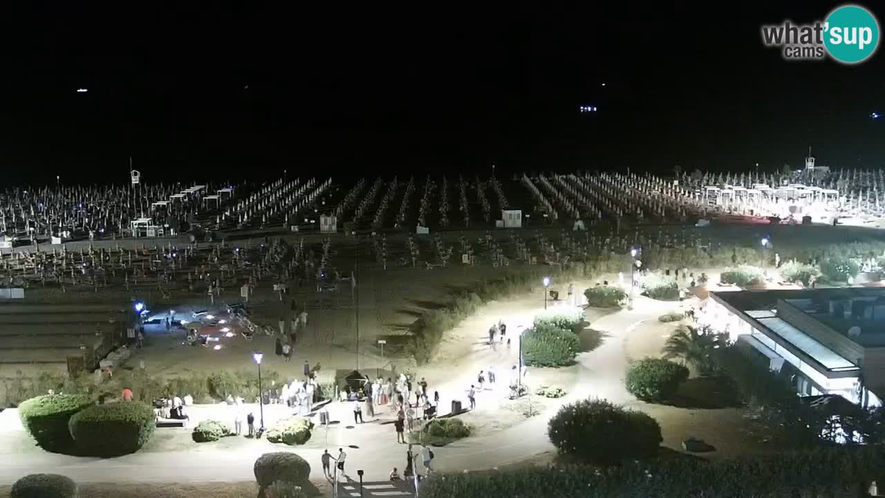 The beach of Bibione webcam – Italy