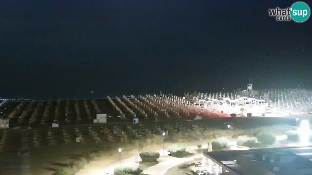 La spiaggia di Bibione webcam live e piazzale Zenit