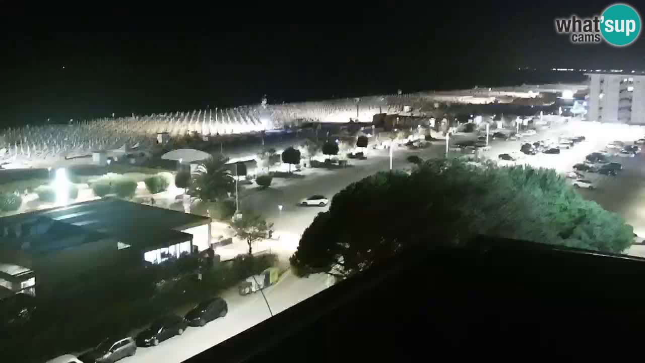 The beach of Bibione webcam – Italy