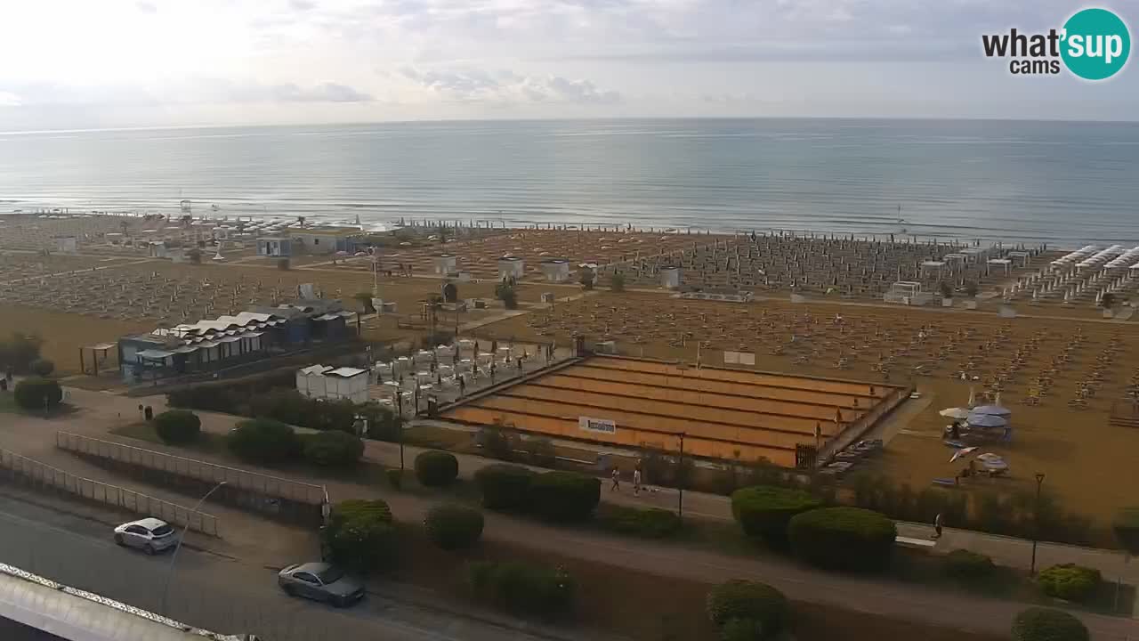 La camera en vivo de la playa de Bibione – Italia