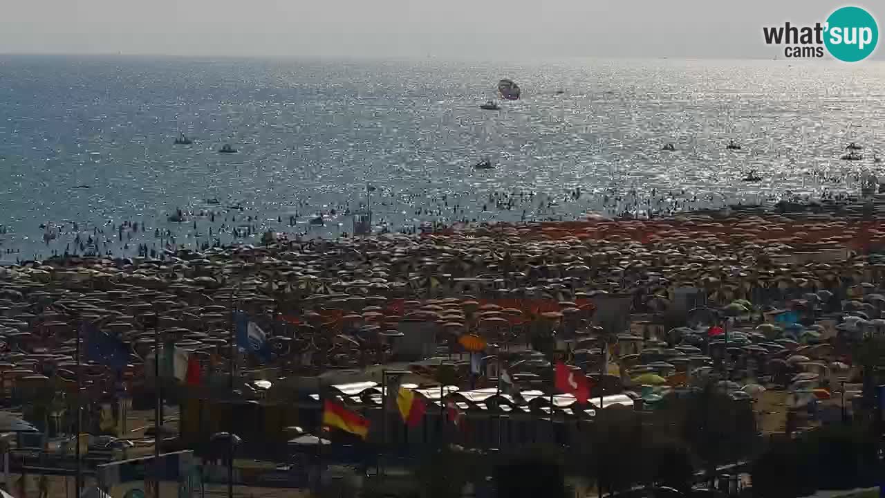 The beach of Bibione webcam – Italy