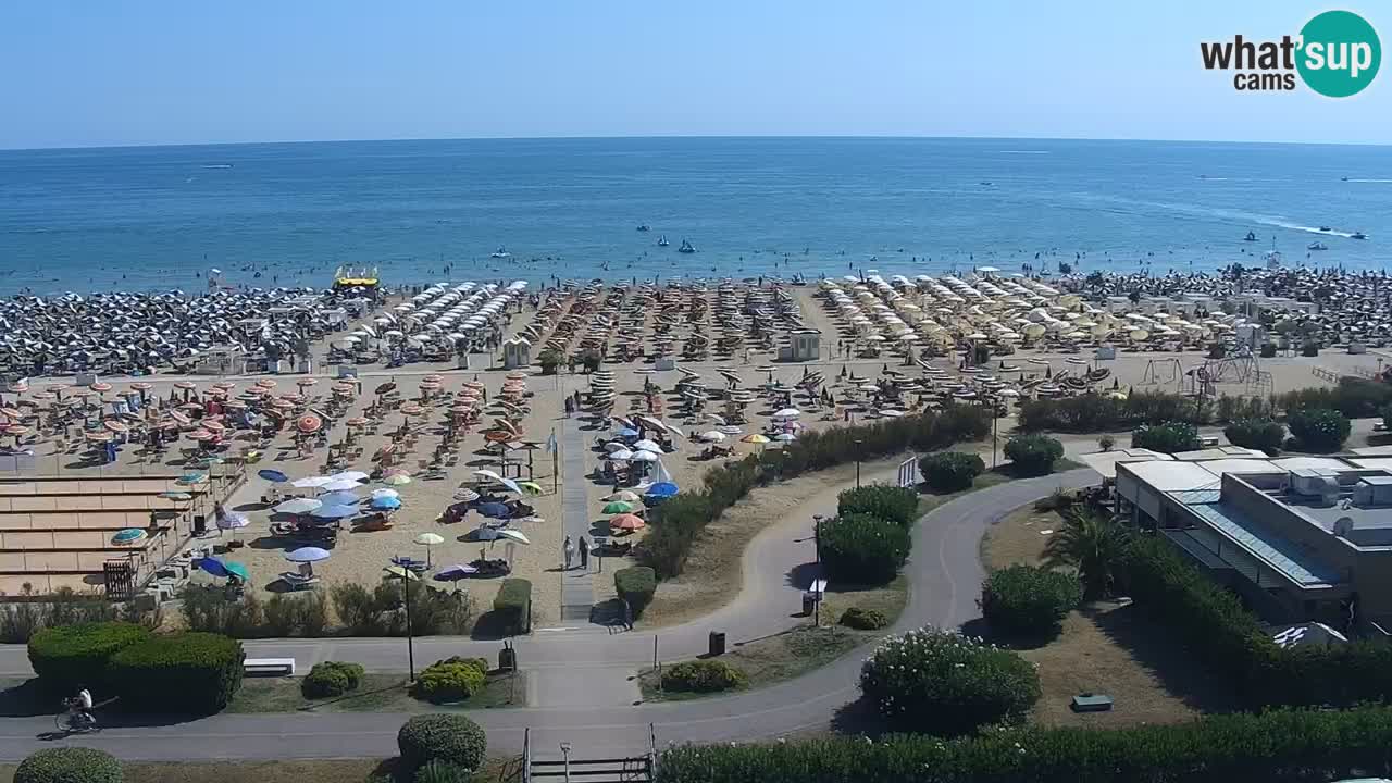 The beach of Bibione webcam – Italy