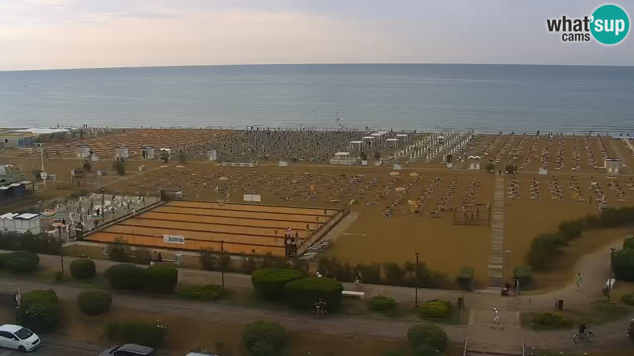The beach of Bibione webcam – Italy