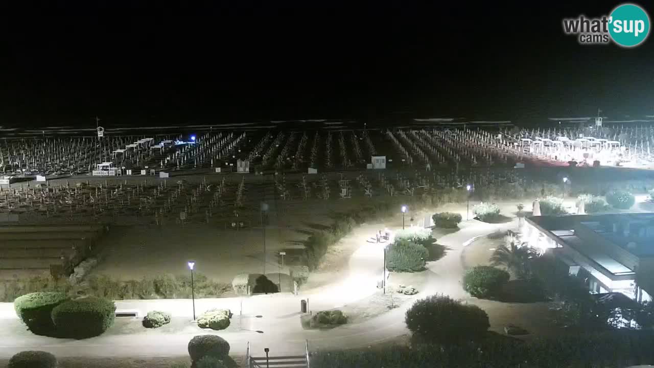 The beach of Bibione webcam – Italy
