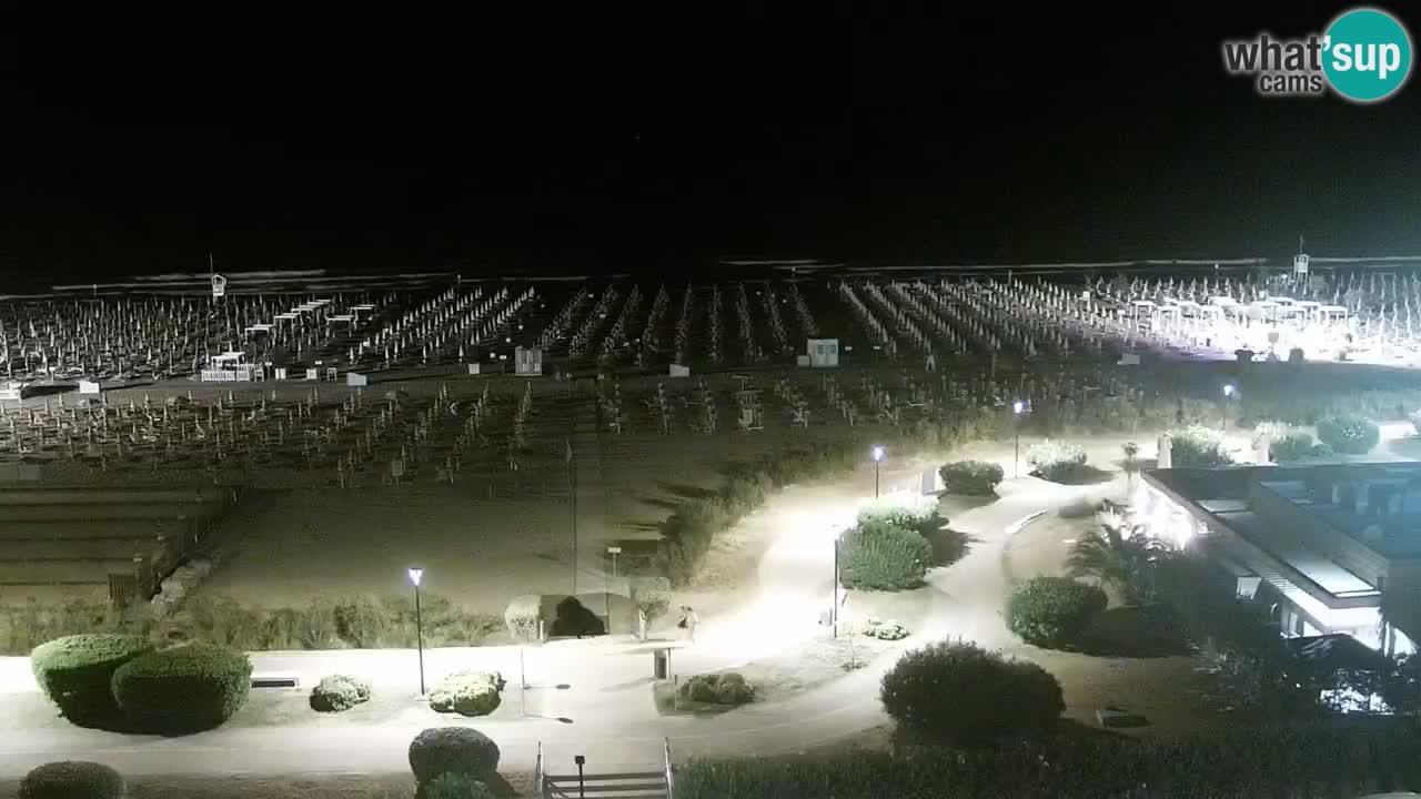 La spiaggia di Bibione webcam live e piazzale Zenit